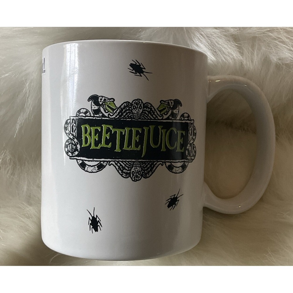 Beetlejuice XL Coffee Mug Beetle Juice Tim Burton Halloween Christmas Wednesday